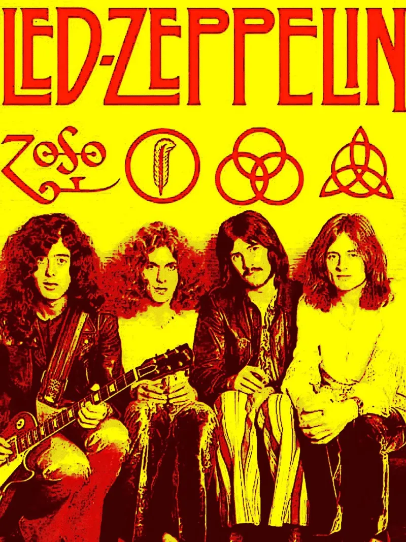Led Zeppelin Band Art pellicola backlit da vanhesling