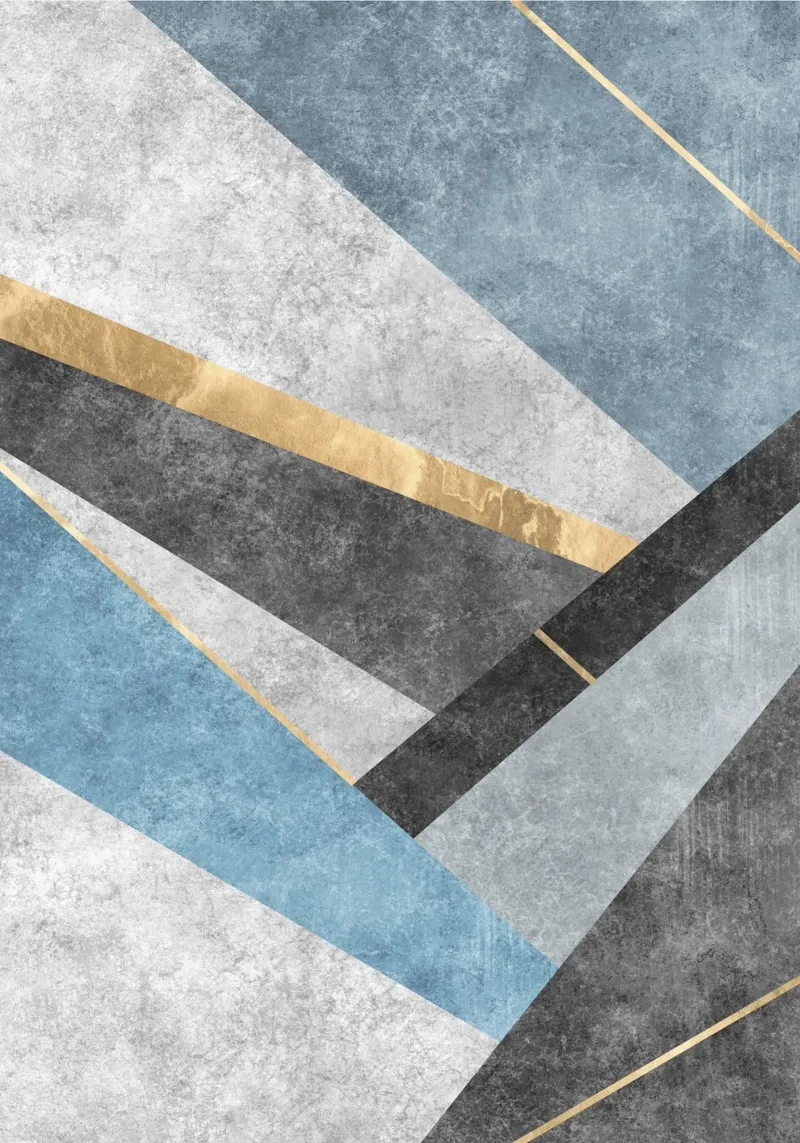 abstract art blue square pellicola backlit da vintageshop