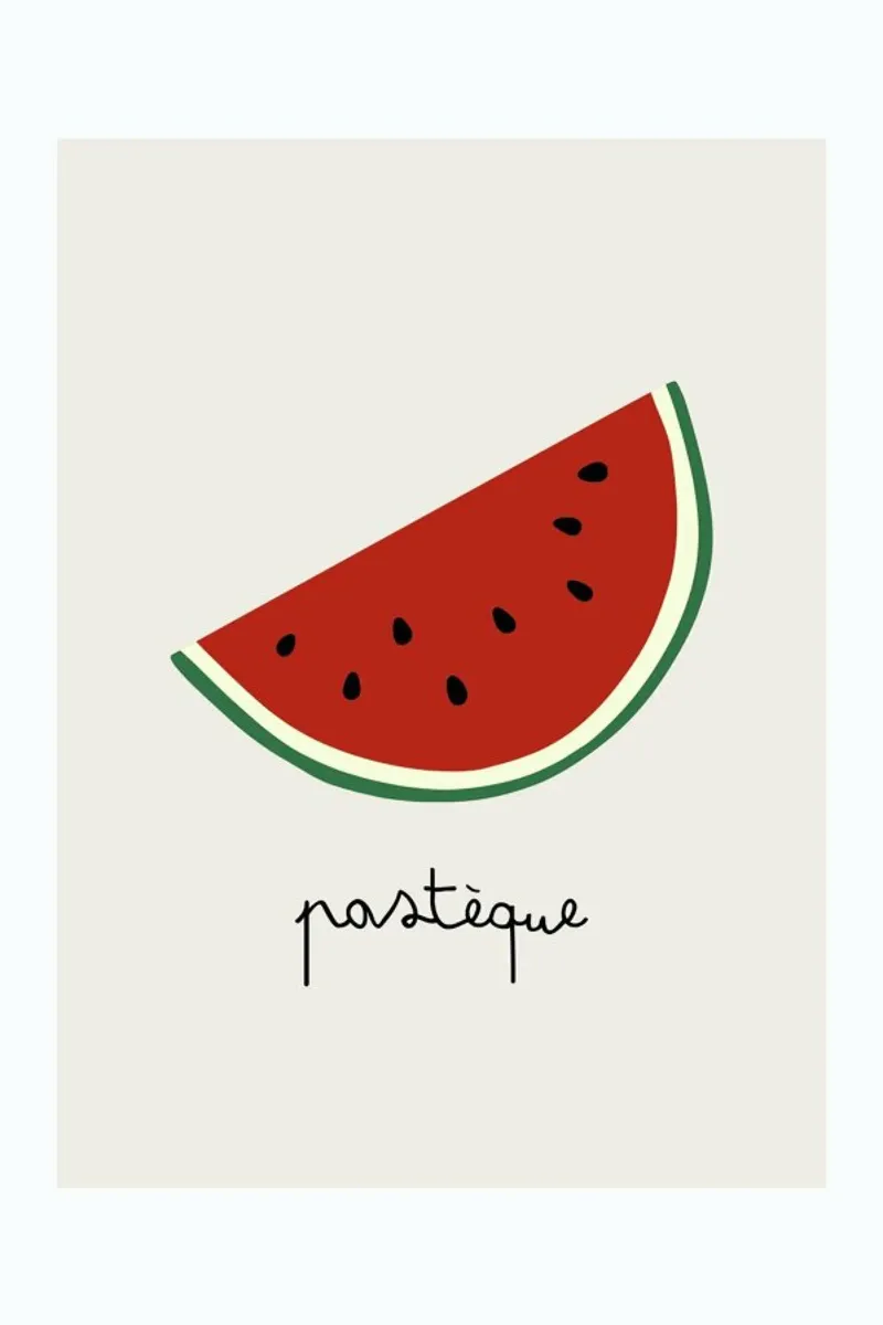 Pasteque poster da Mottos by Sinan Saydik
