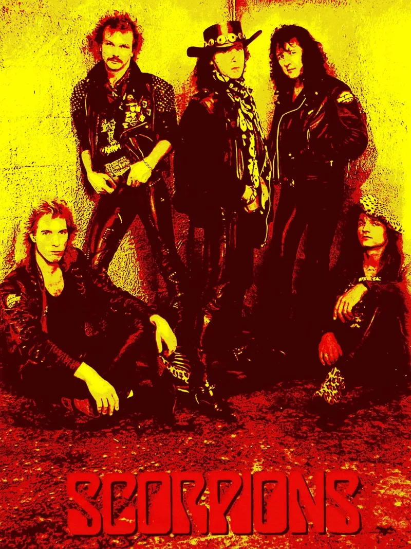 Scorpions Band Art pellicola backlit da vanhesling