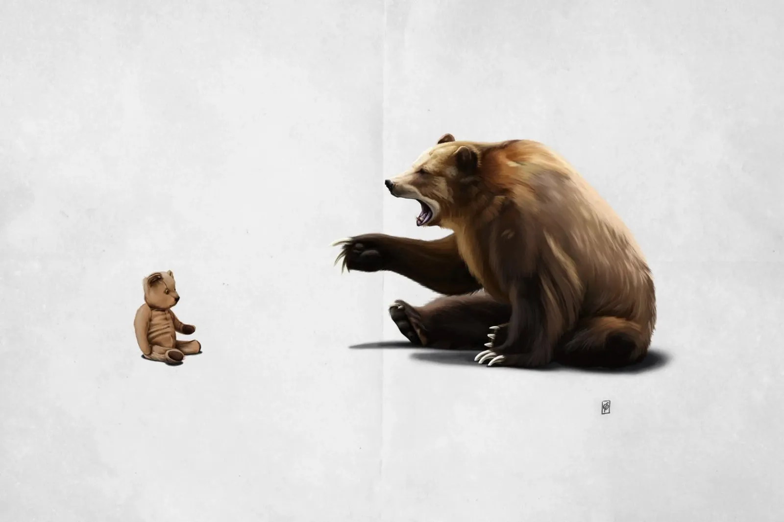 Brunt (Wordless) pellicola backlit da Rob Art | Illustration