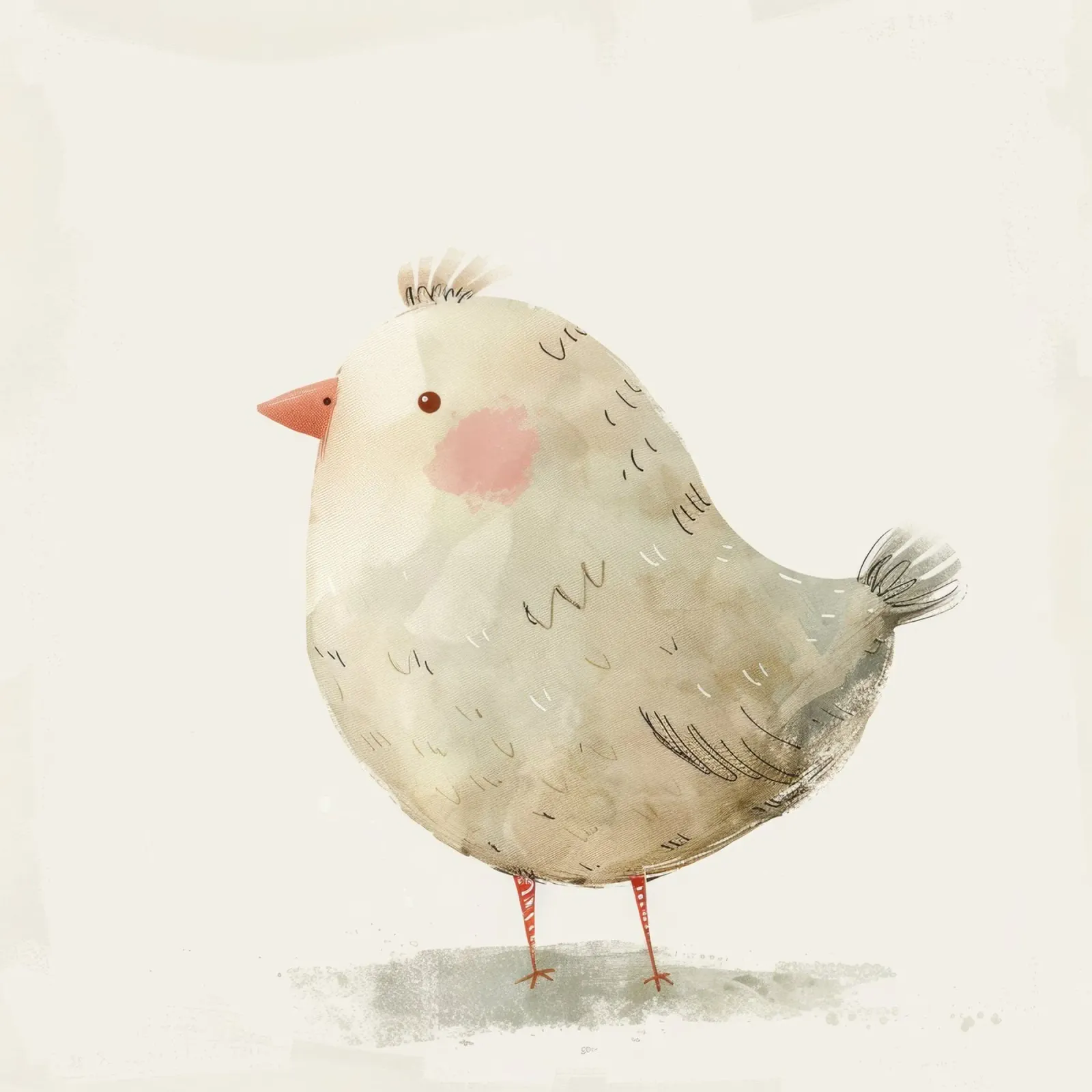 Illustrazione di un simpatico uccello grigio pellicola backlit da DesignDoodle