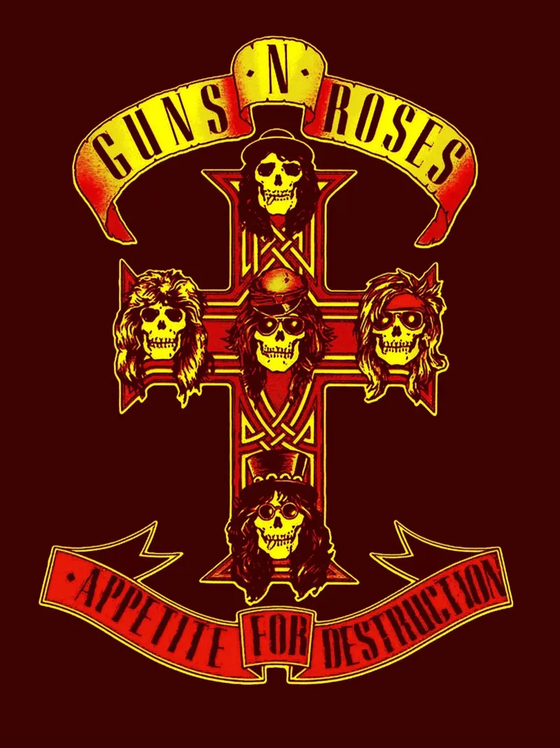 Guns N' Roses Band Art carta hahnemühle da vanhesling