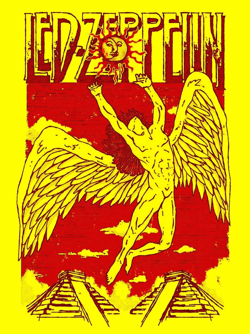 Led Zeppelin Band Art pellicola backlit da vanhesling