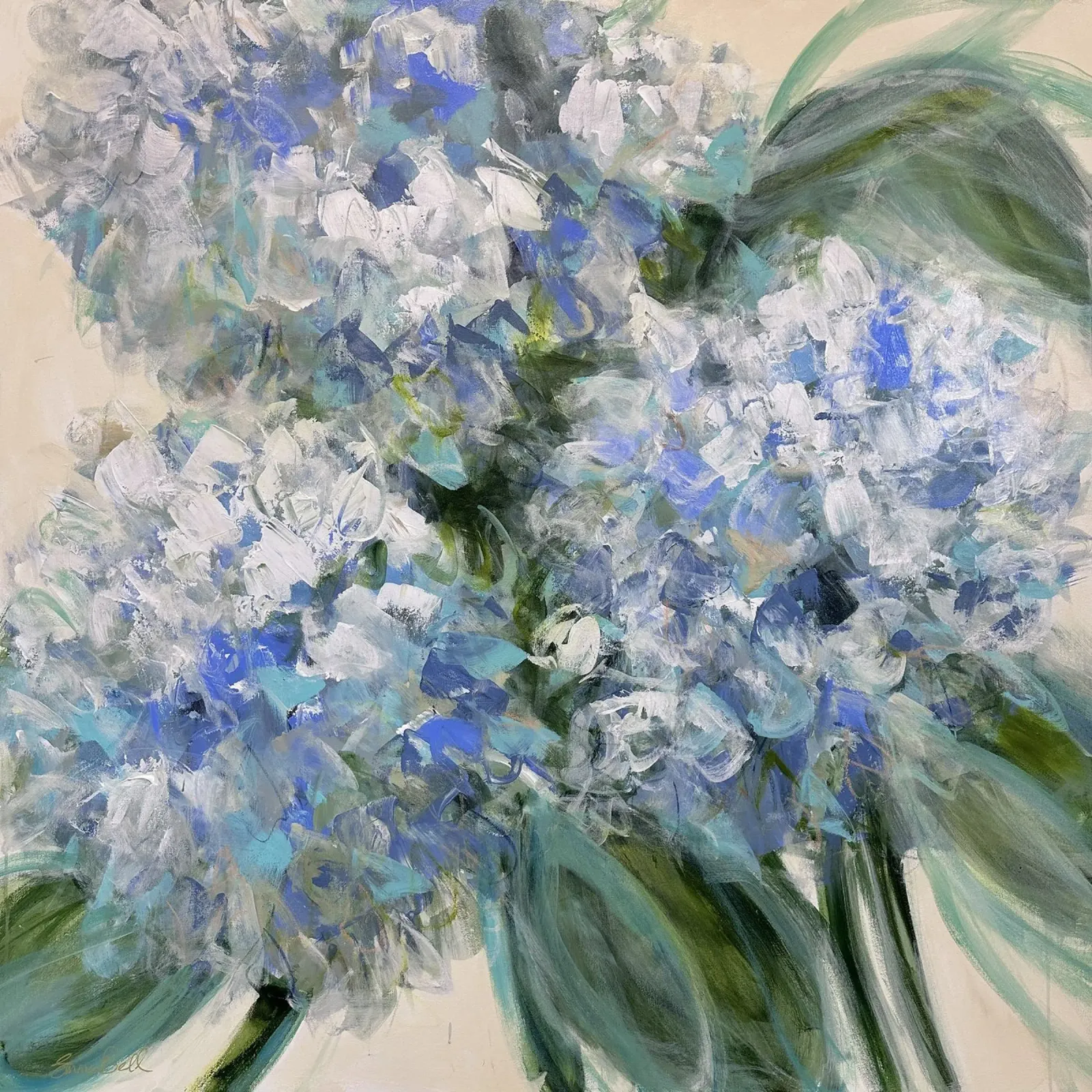 Bouquet blu vibrante poster da Emma Bell