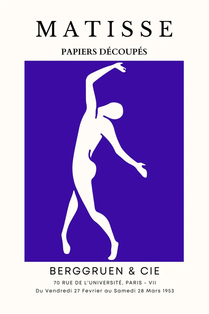 eine weibliche Figur tanzt Poster von sazkia art