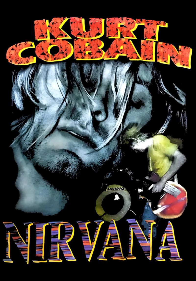 Kurt Cobain dei Nirvana pellicola backlit da adamlefff