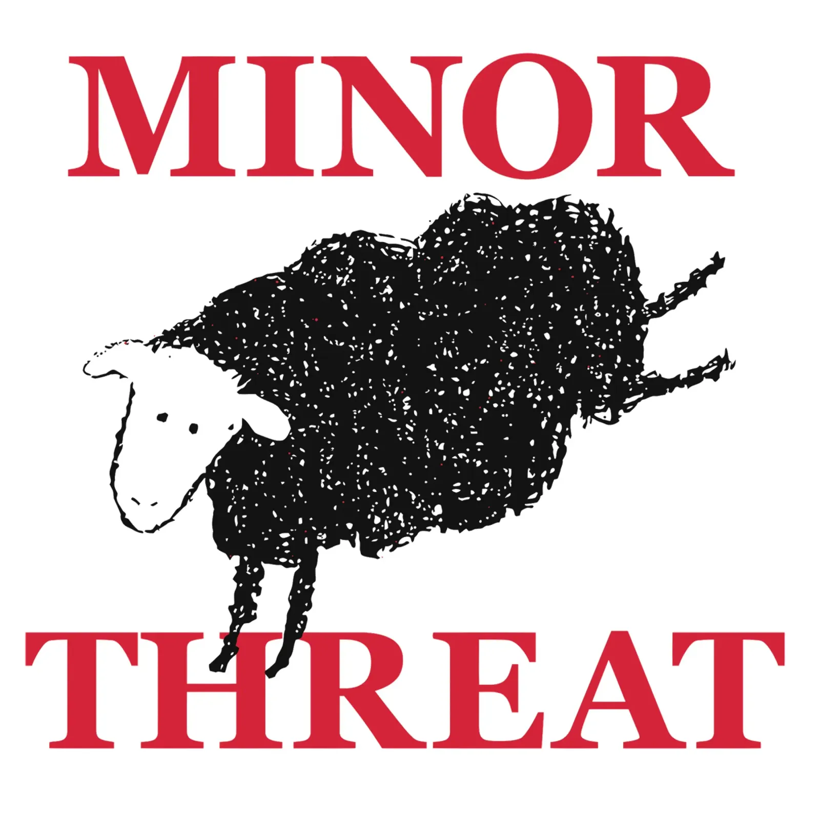 Minor Threat Poster mit Holzrahmen von aylaholic