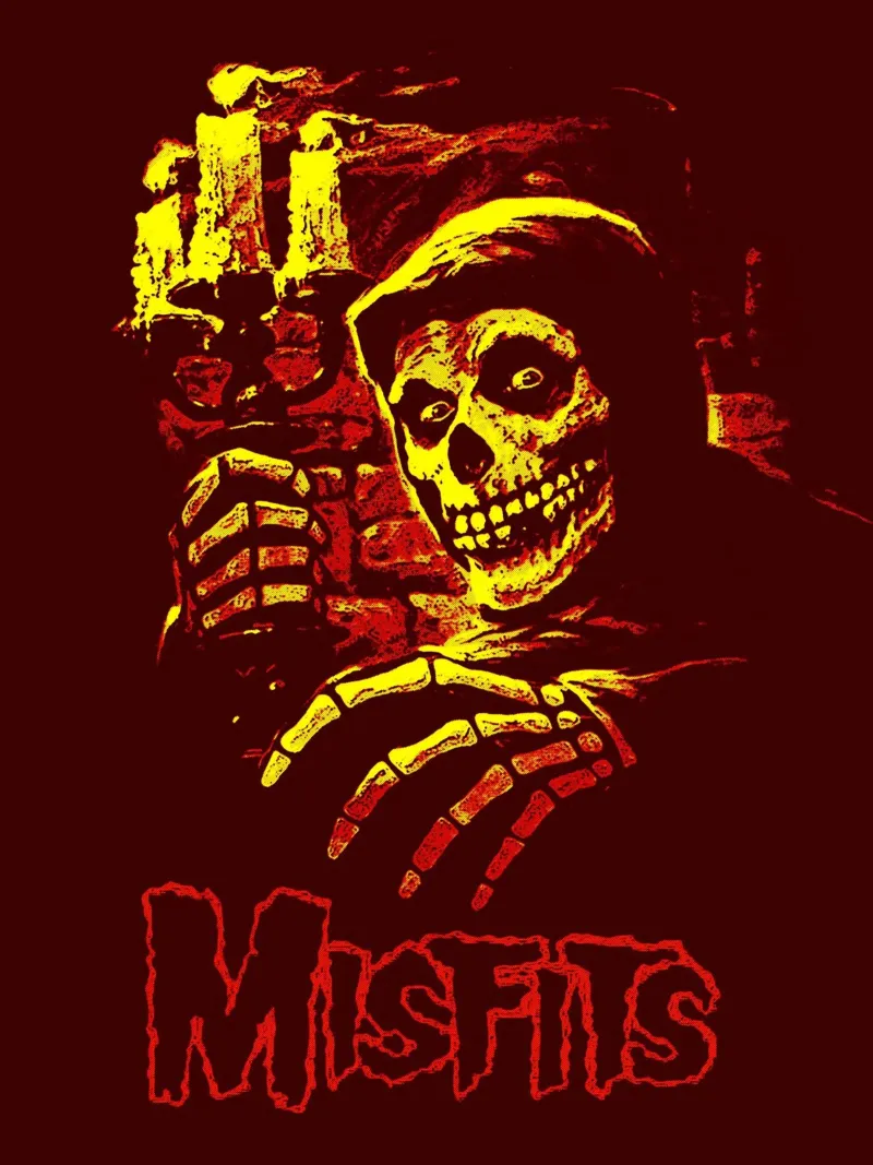 Misfits Band Art Alu-Dibond von vanhesling