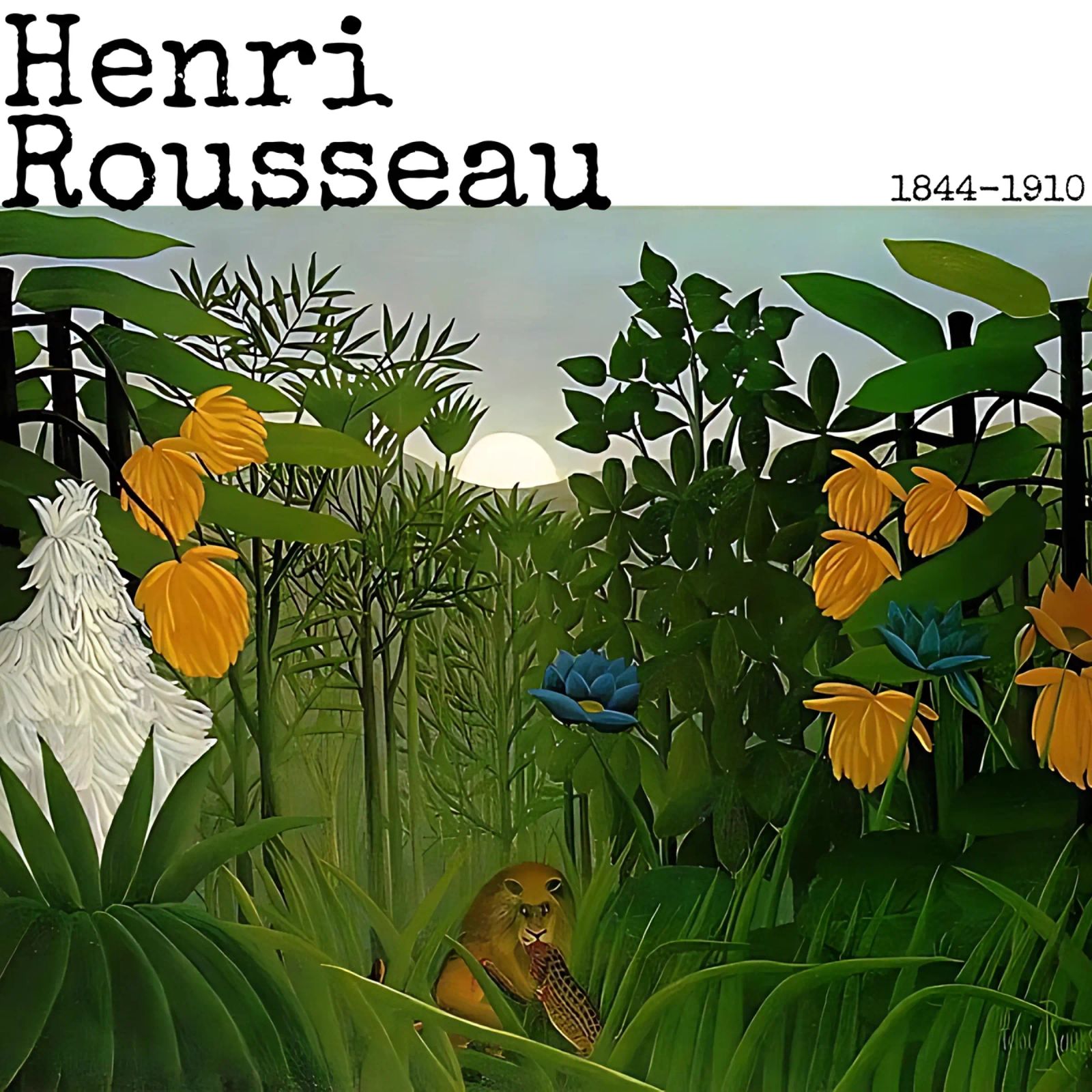 The Repast of the Lion by Henri Rousseau poster by tokovictory