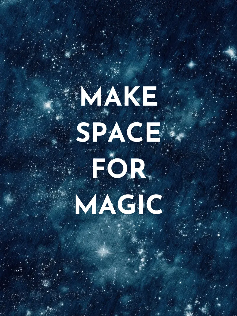 Make Space for Magic canvas by Words by Niki