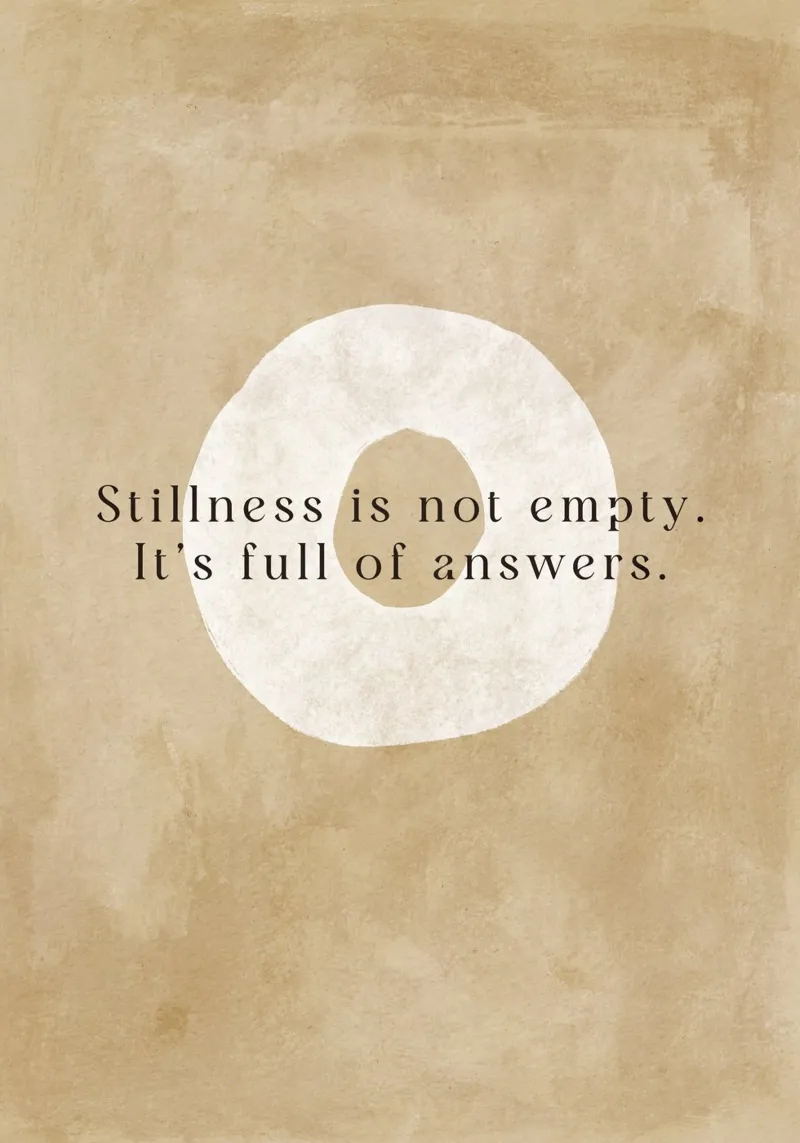 Stillness Is Not Empty canvas by treechild