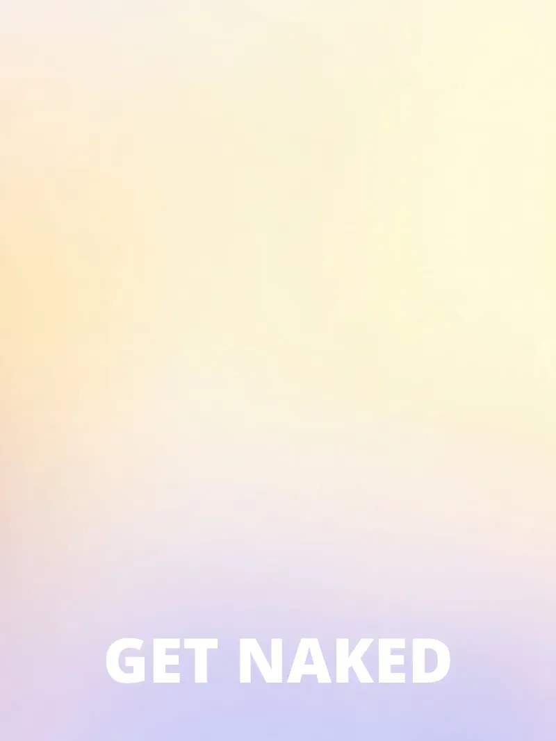 Get Naked poster con telaio in legno da Words by Niki