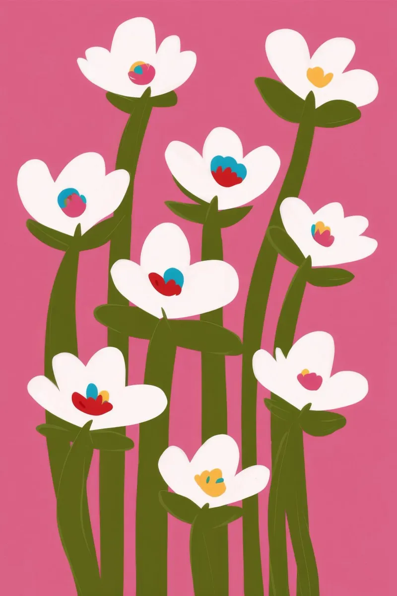 Flores rosas susurrantes poster de Moonlite Desire