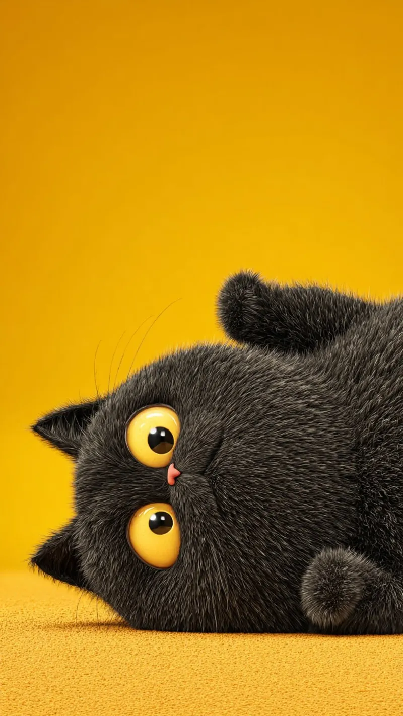 Cute Fat Cat poster con telaio in plastica da Motivate-Today