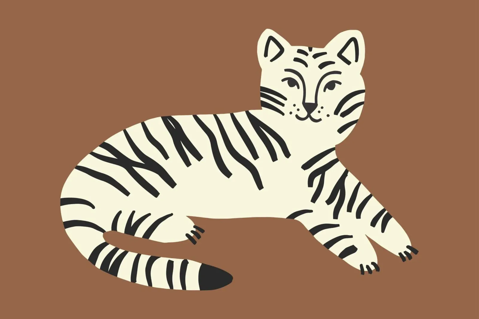Murale Boho Tiger Boho, poster per bambini, camera dei bambini carta hahnemühle da Edina Varga Prints