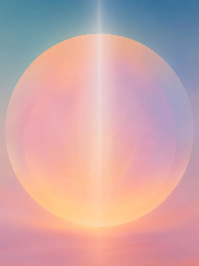 Boho Celestial Sunlight Abstract Spiritual Meditation Art backlit film by Gentle Echoes Art