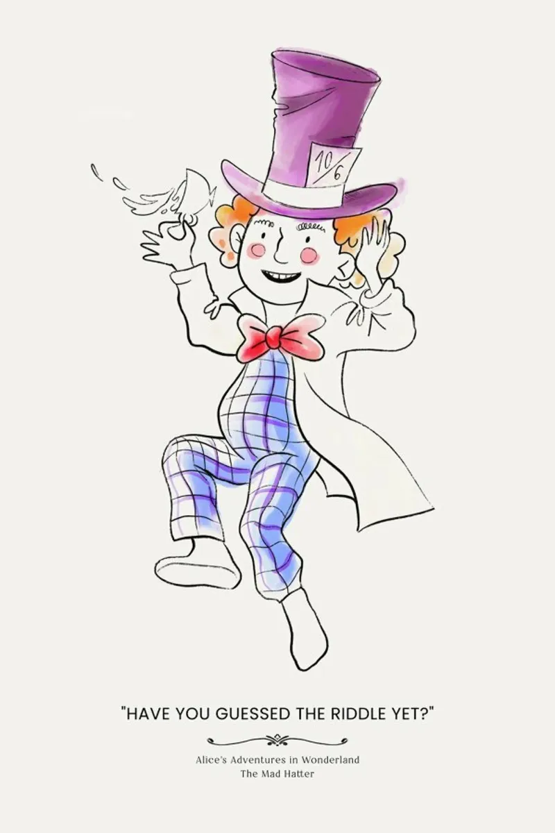 The Mad Hatter pellicola backlit da Little Flourishes
