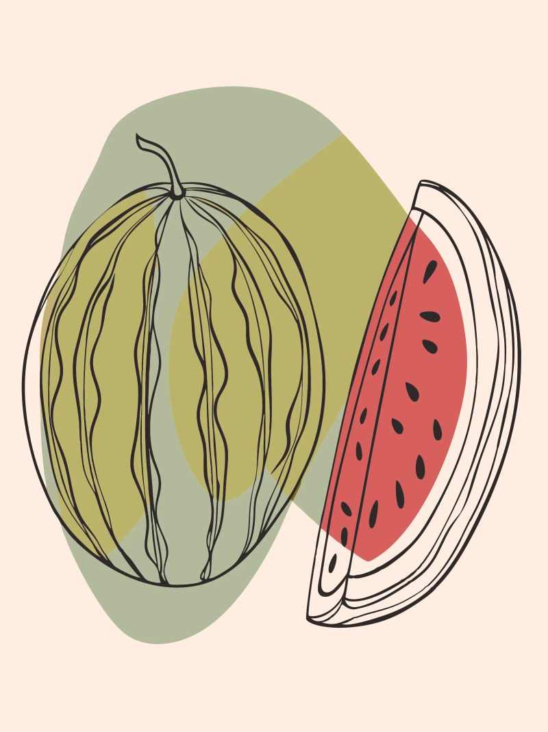 Watermelon poster by RELAXING TOUCH