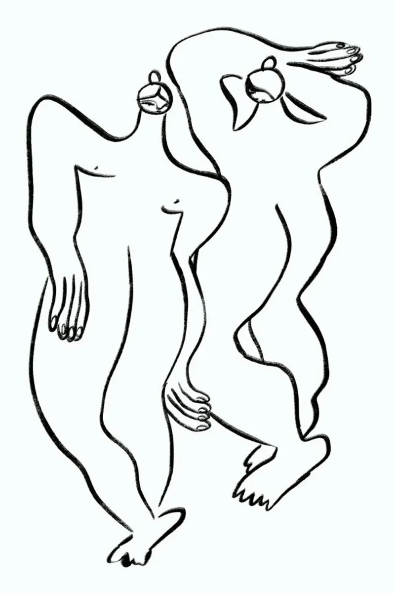 Two naked Girls placa de forex de Nudes and Croissants