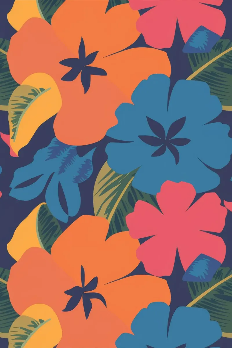 Tropical Floral Burst hahnemühle by Lumie Layers