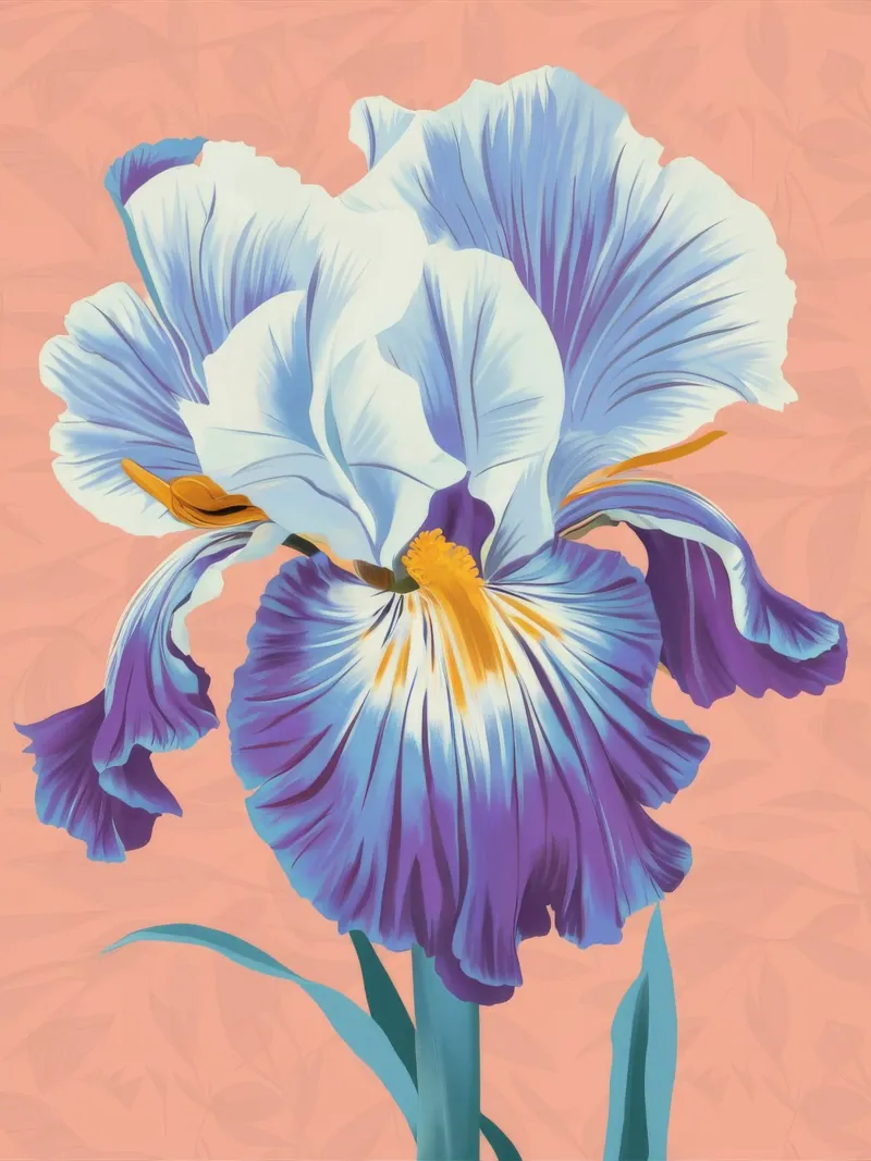 Iris Bloom Majesty pellicola backlit da Lumie Layers