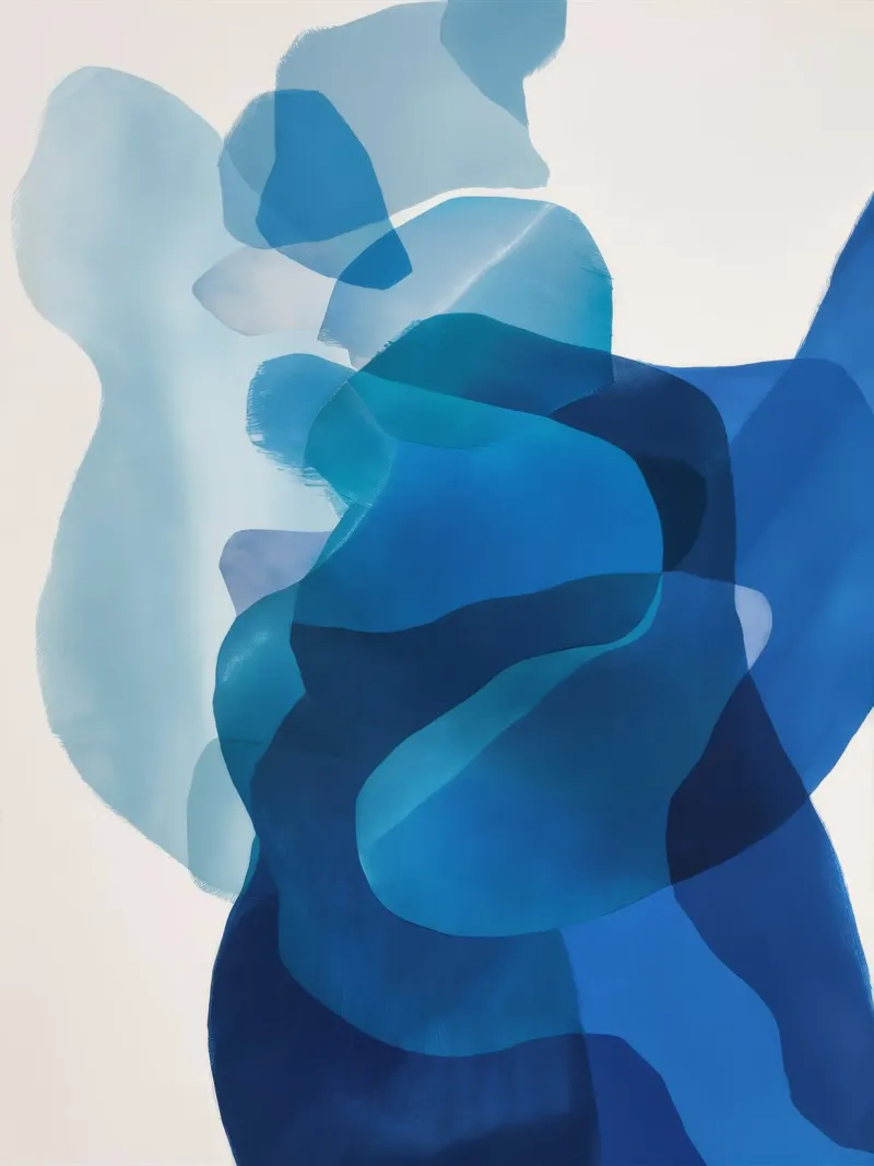 Cascata di anime cerulee carta hahnemühle da Vivid Reverie