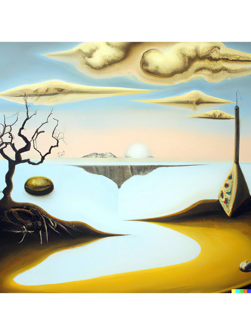 Un beau paysage Salvador Dali poster de Cindy Cronin