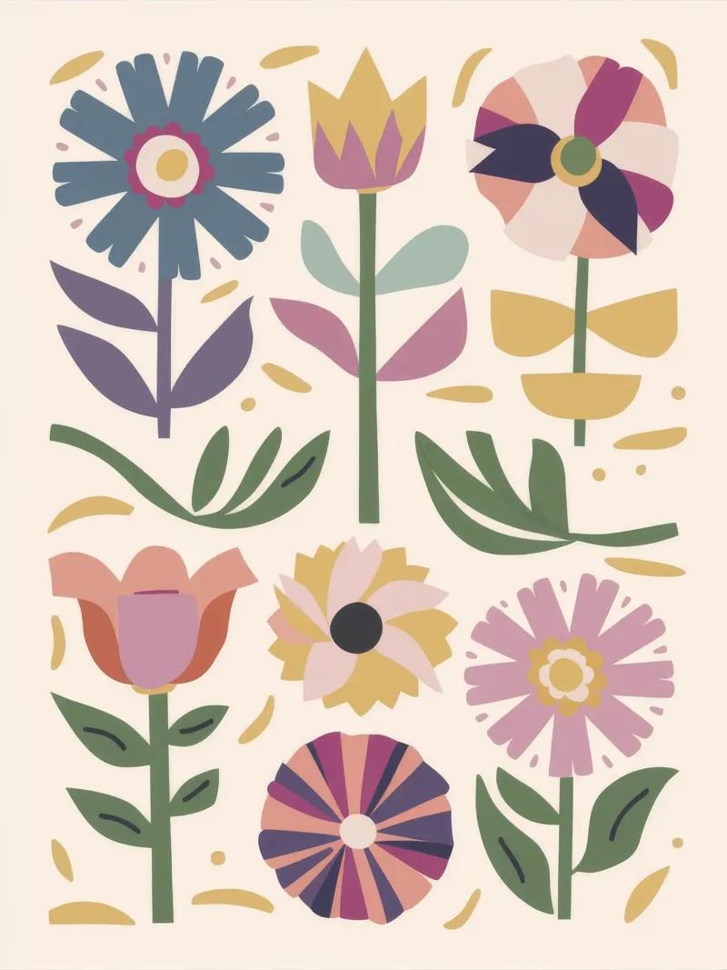 Giardino popolare simmetrico poster con telaio in alluminio da Moonlite Desire