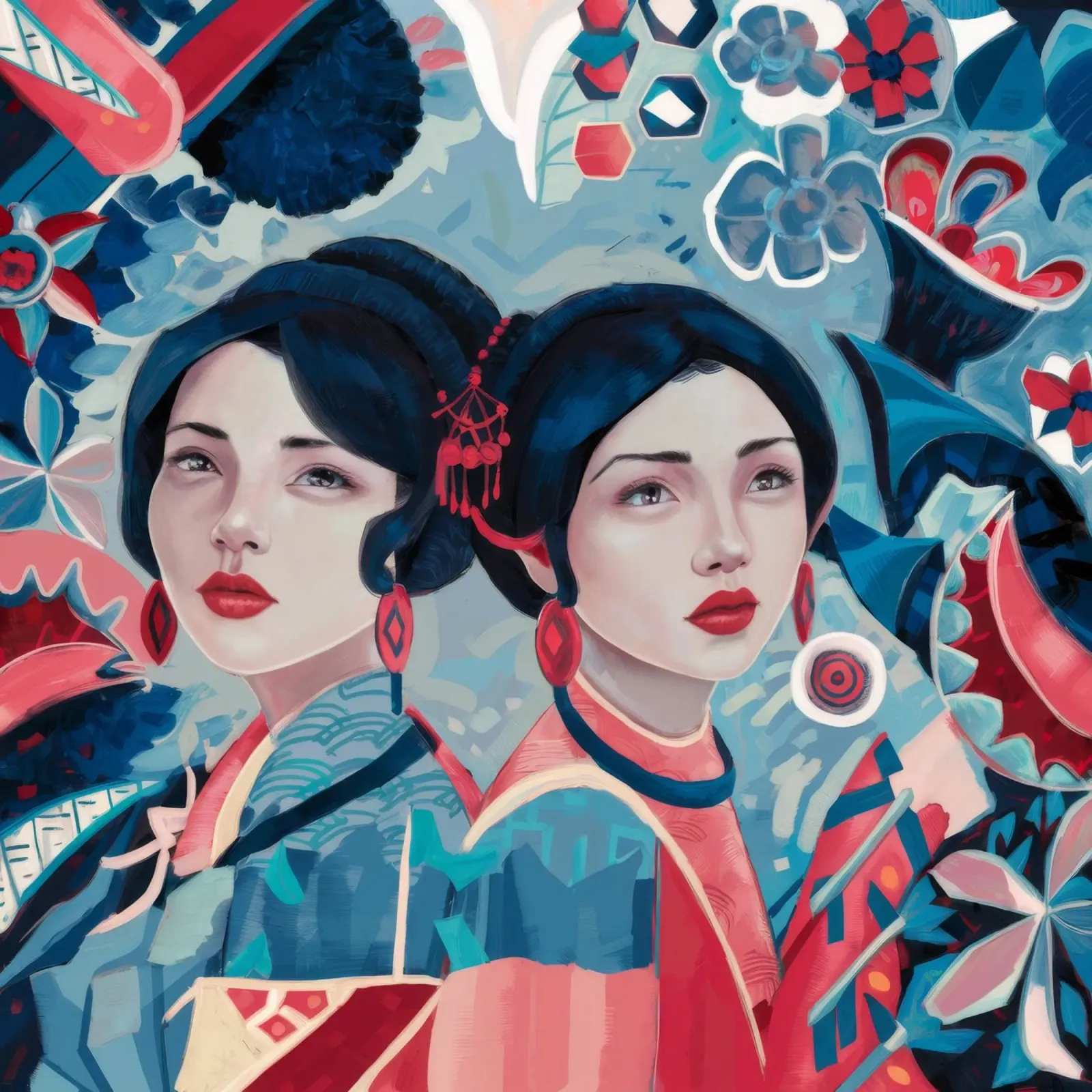 Kimono gemelli mistico alluminio dibond da Vivid Reverie