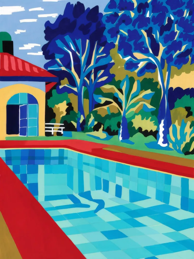 Azure Poolside Leisure pellicola backlit da Grande Serene