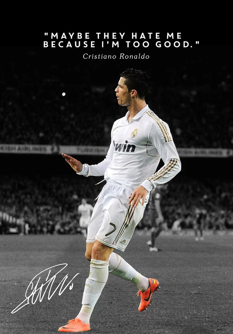 Cristiano Ronaldo Poster von Ryan Mingerink