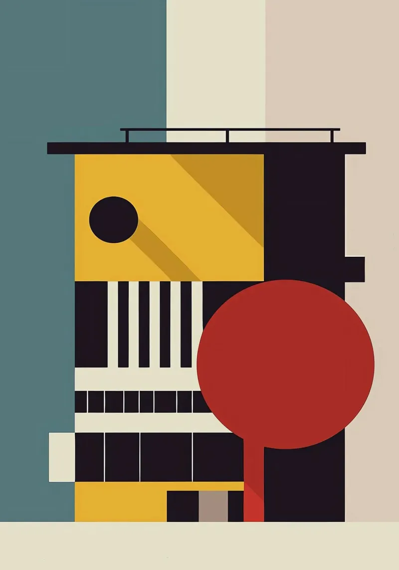 Bauhaus canvas by Brooke