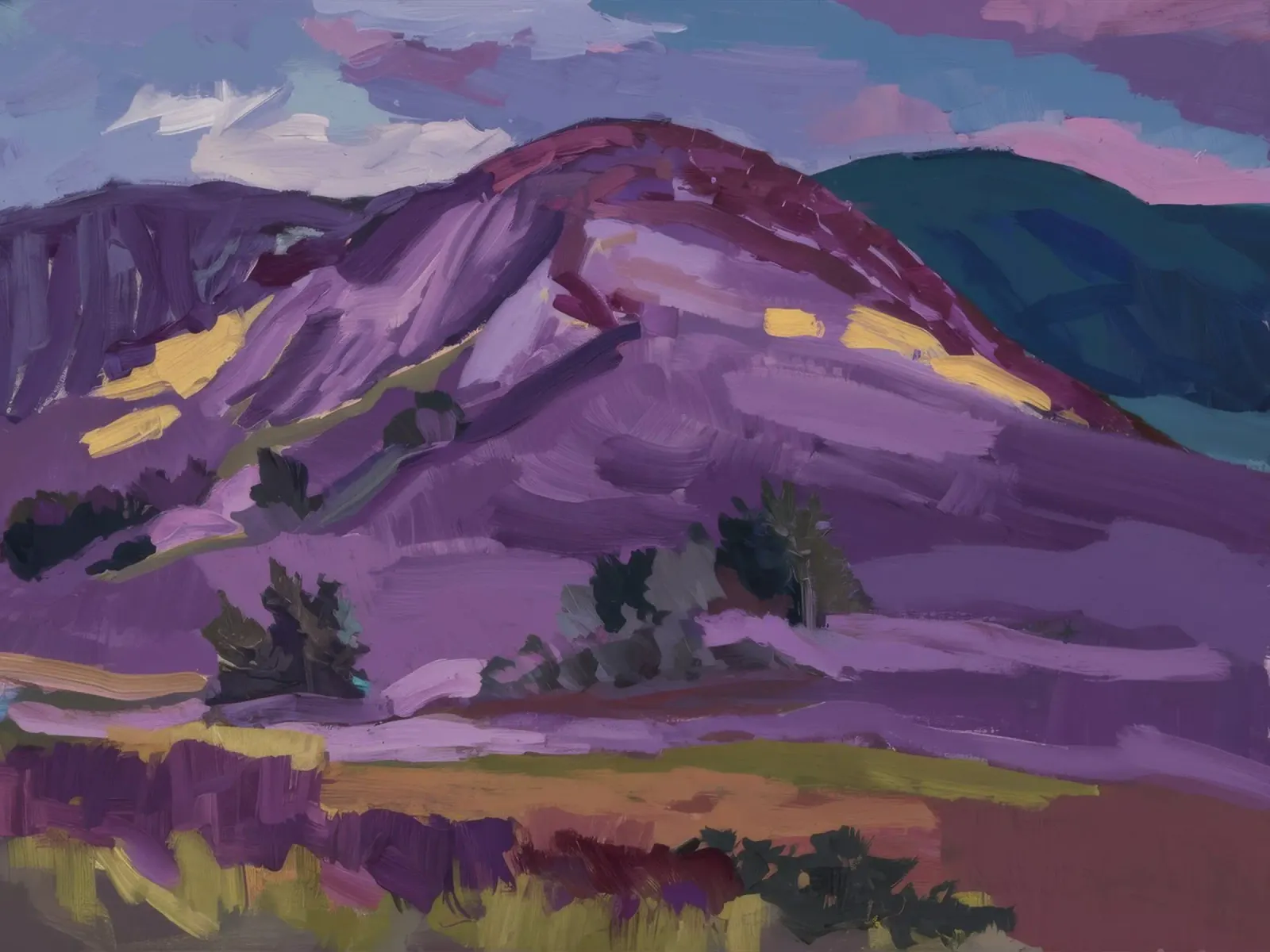 Purple Peak Majesty hahnemühle by Radiance Landscape