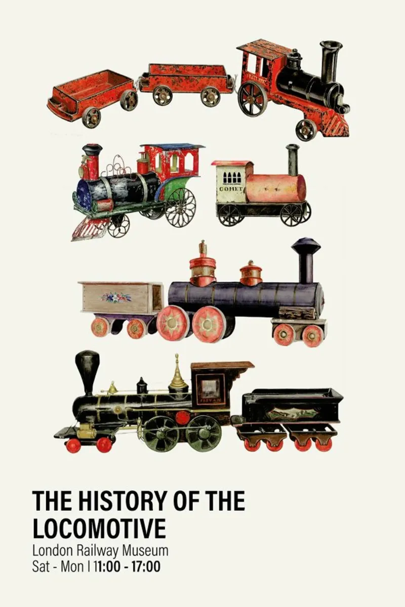 The History of the Locomotive poster da Vintage by JUNIQE