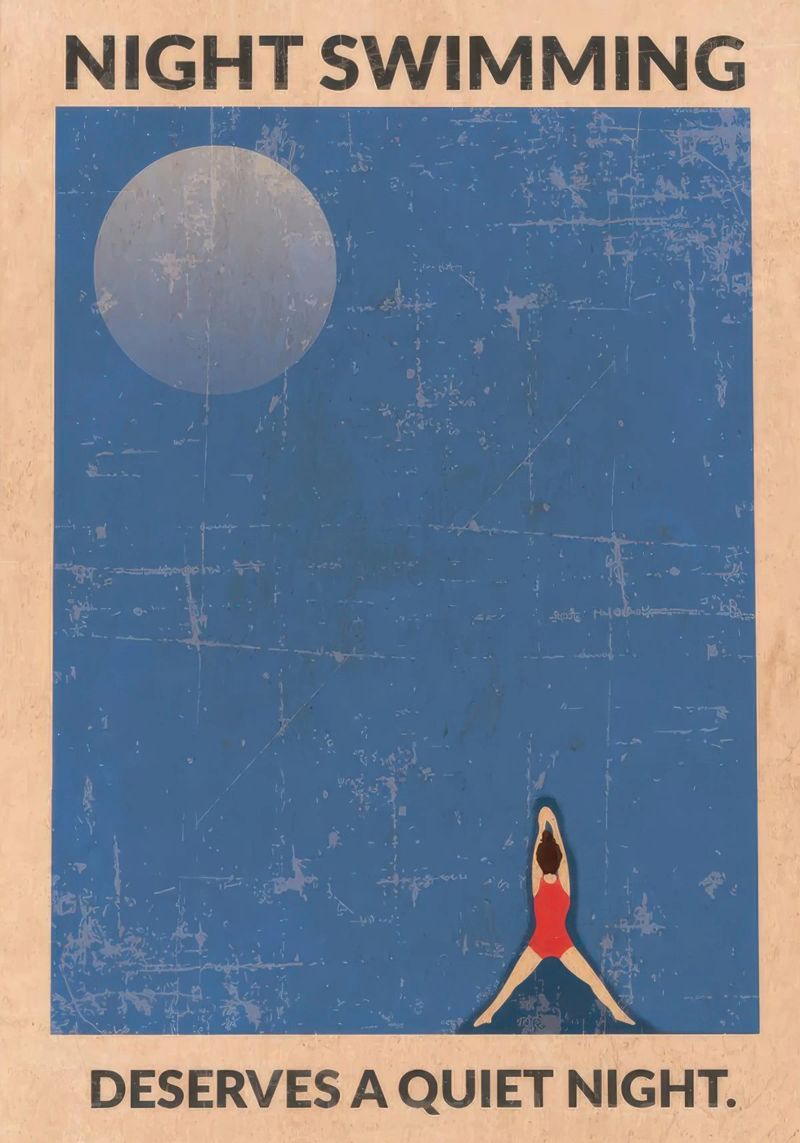 Open Water (at Night) poster by burnet