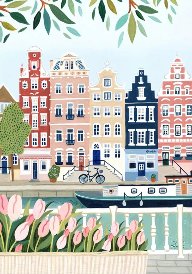Afdrukken Amsterdam poster van Almaprint