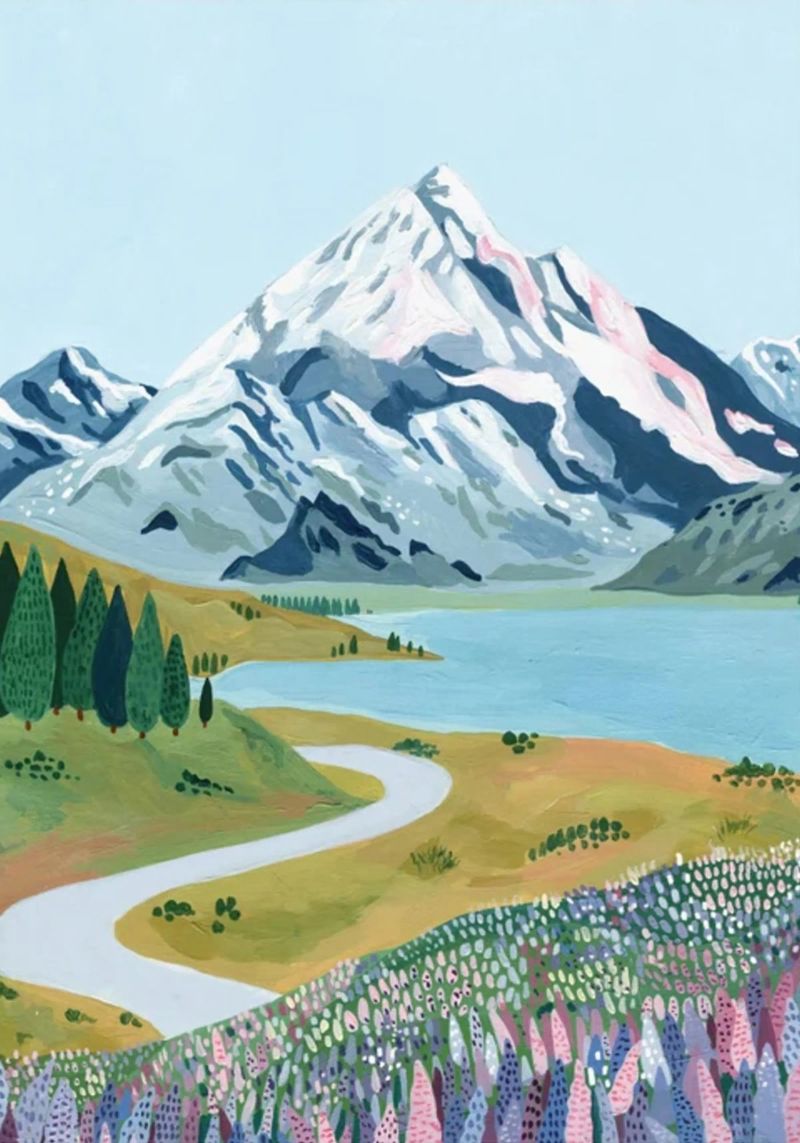 Aoraki Mount Cook Print poster by Almaprint