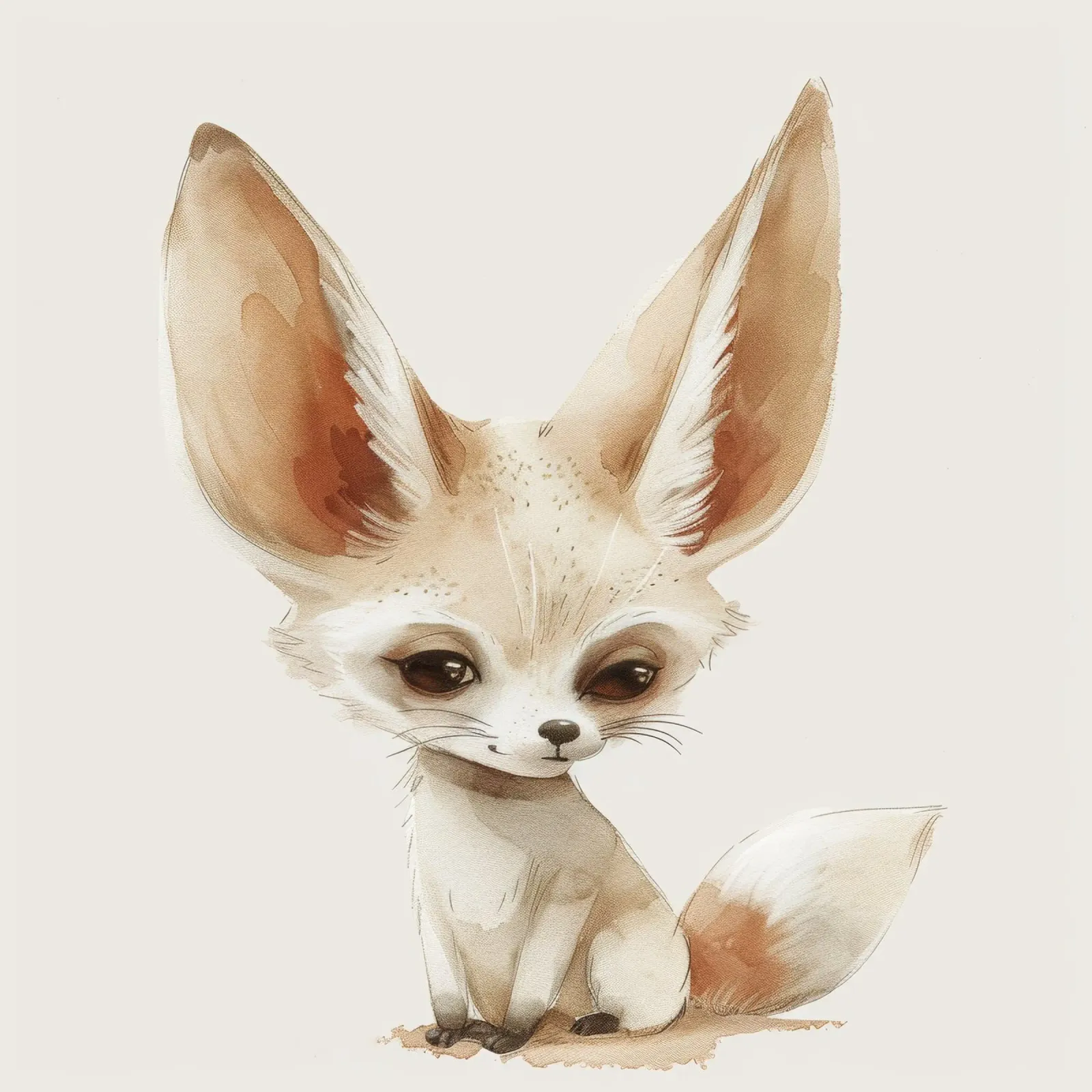 La simpatica volpe di Fennec - un'estrosa compagna del deserto pellicola backlit da DesignDoodle