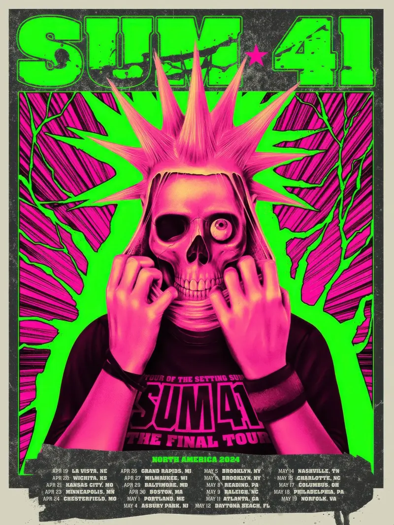 SUM 41 The Final Tour pellicola backlit da lindacleveland