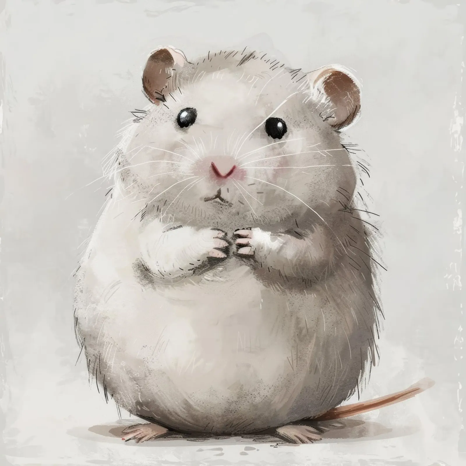Adorable Hamster - A Little Bundle of Fluff backlit film by DesignDoodle