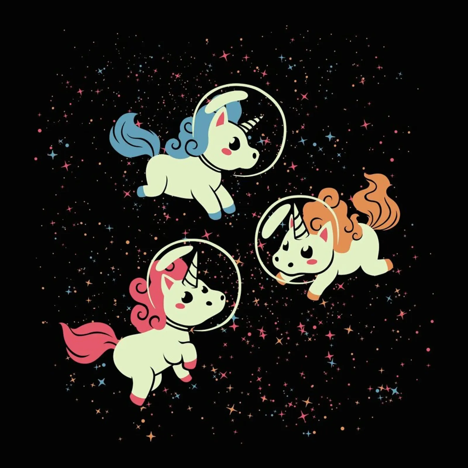 Space Unicorn pellicola backlit da Tobe Fonseca