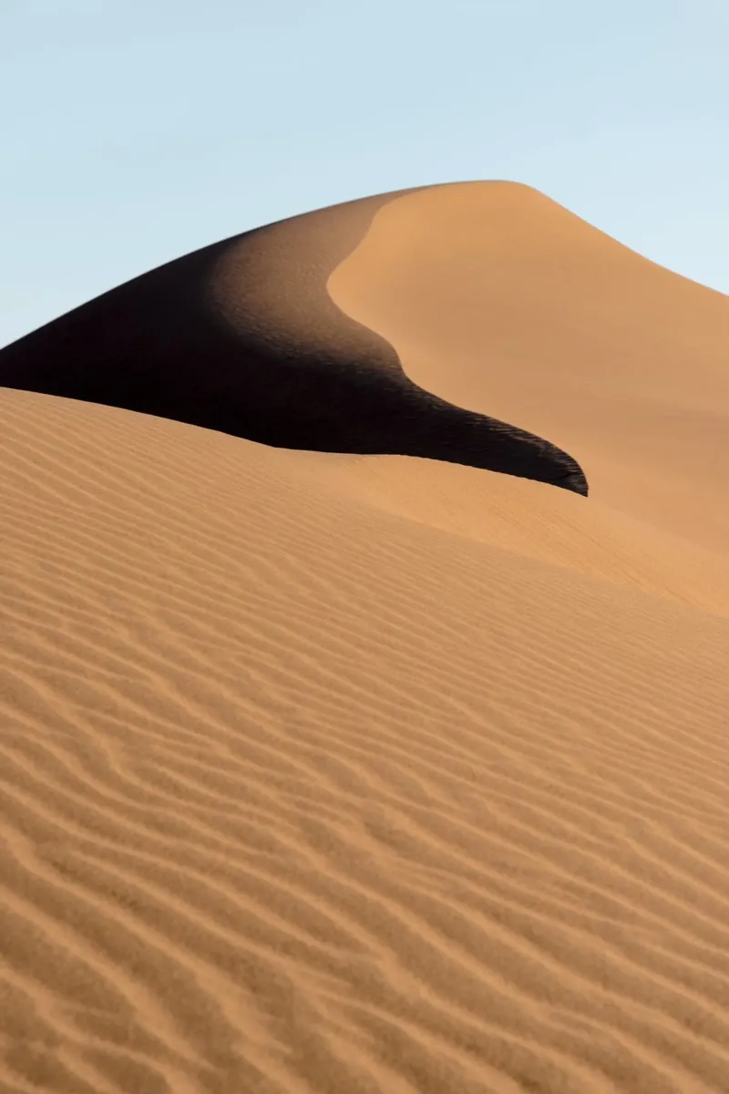 Sand dune in the Great Salt Desert pellicola backlit da photolovers