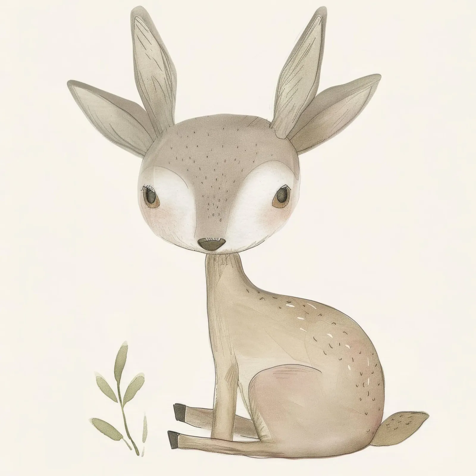 Cerbiatto con fogliame - Una scena di natura serena pellicola backlit da DesignDoodle