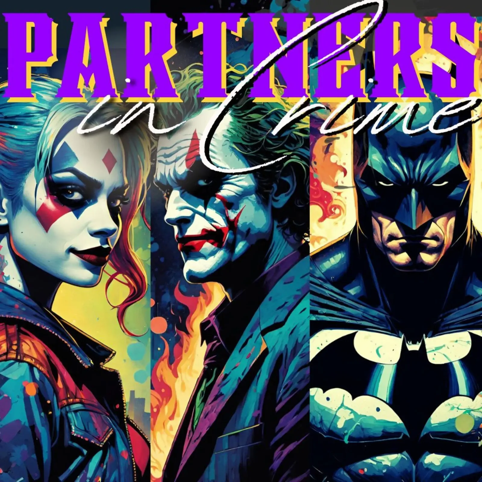 Partners in Crime😈🧨 poster con telaio in alluminio da Eni Brandon