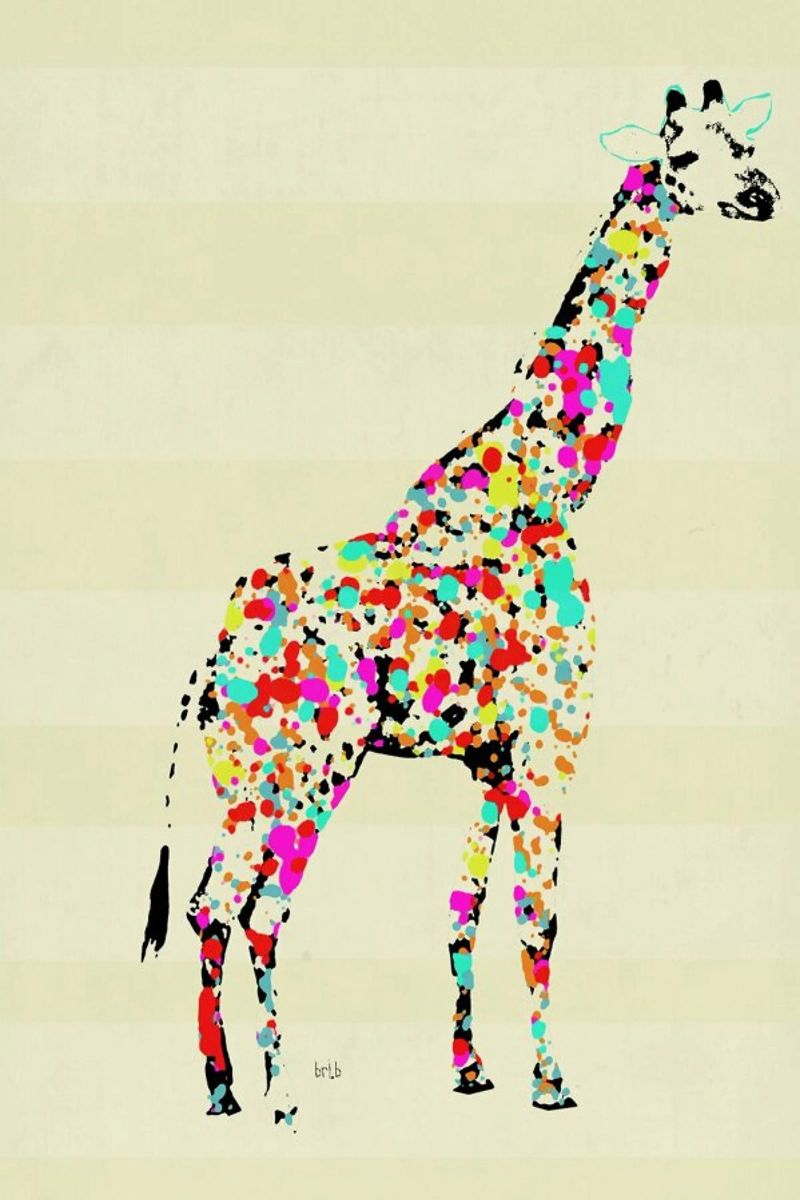 the art giraffe Leinwand von Brian Buckley