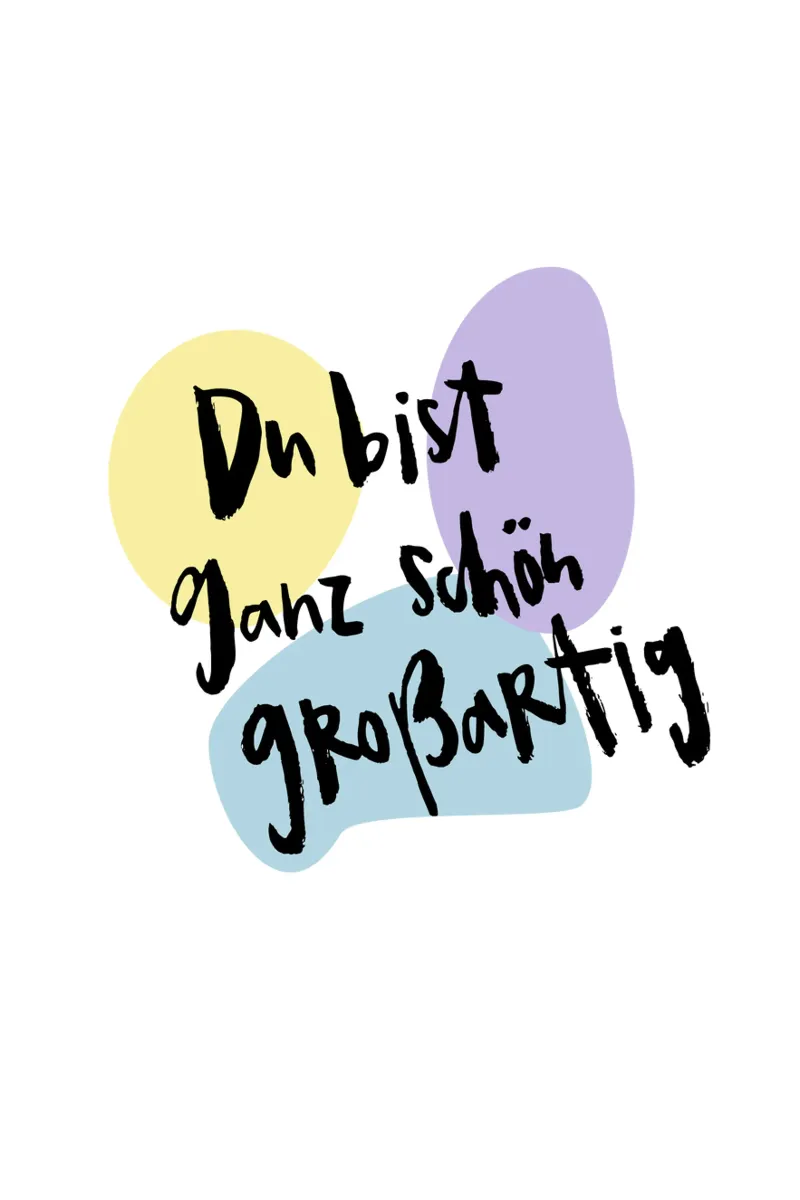 Ganz schön großartig Alu-Dibond von Brushmeetspaper