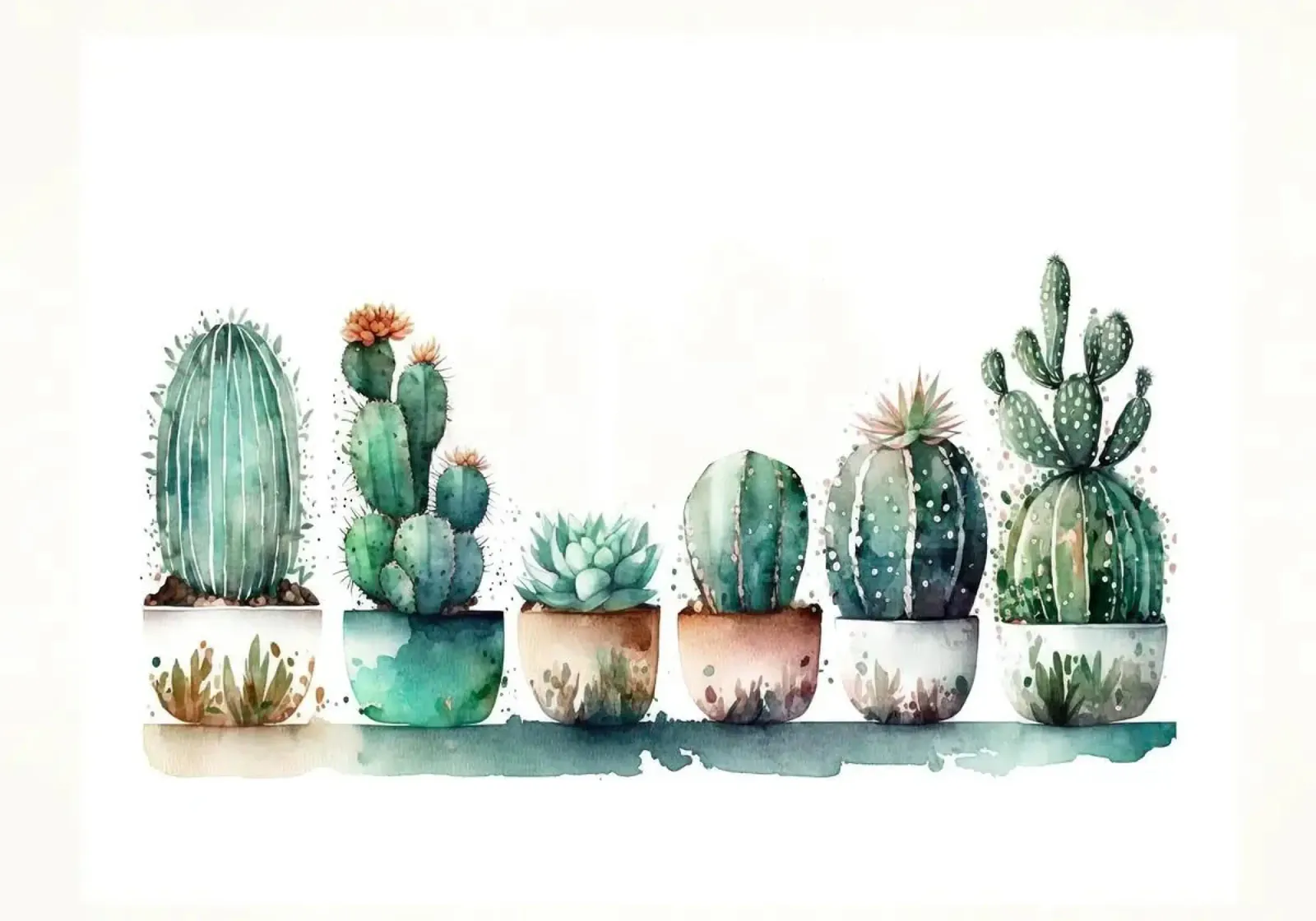 cactus succulenti pellicola backlit da Kevin Walters