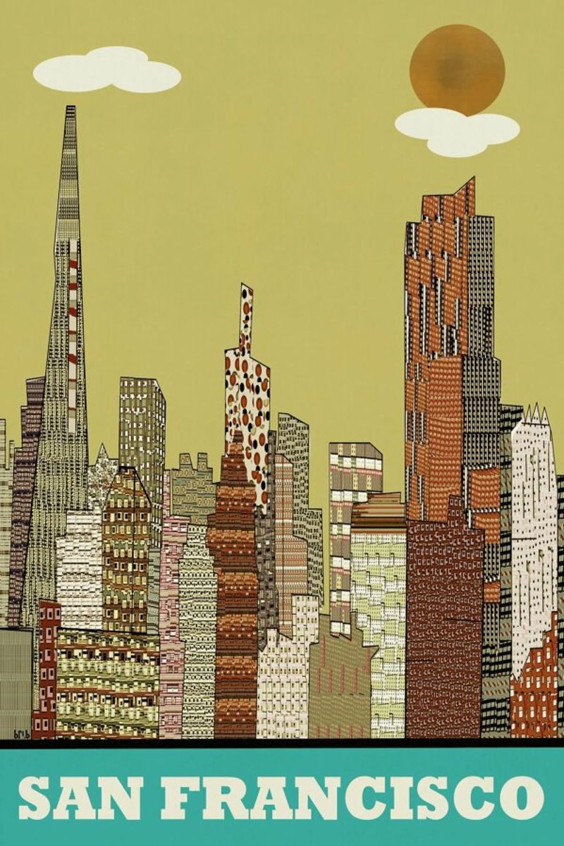 san francisco Leinwand von Brian Buckley