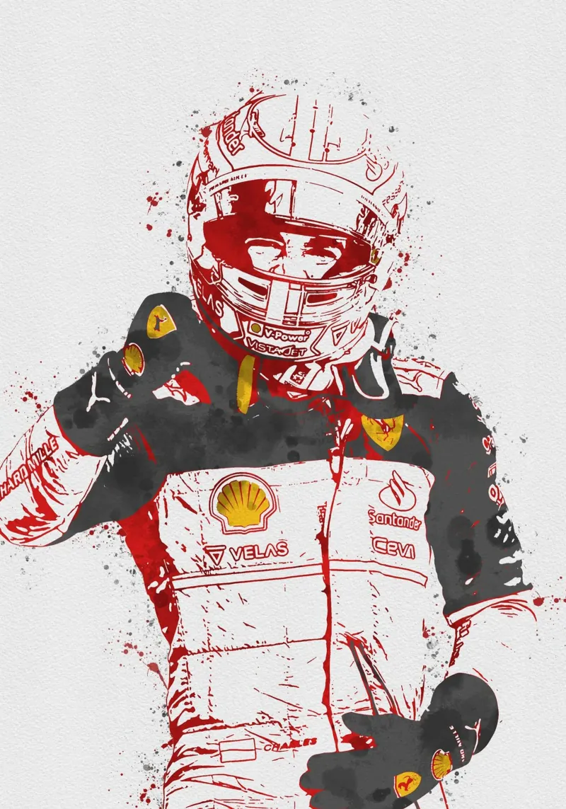Charles Leclerc pellicola backlit da tenten